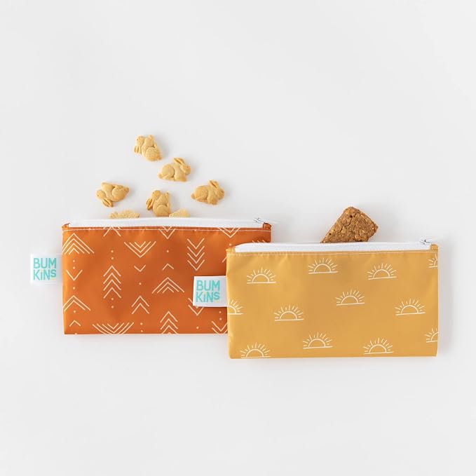 Bumkins Reusable Snack Bags, for Kids School Lunch and for Adults Portion - Image 2