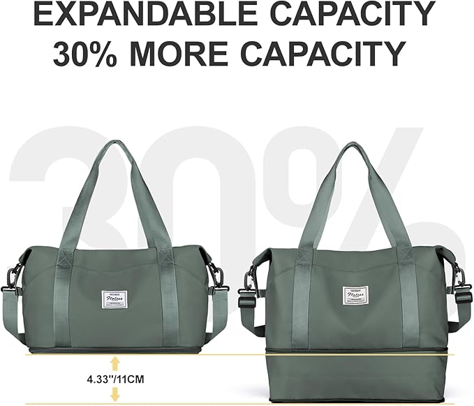 Travel Duffel Bag, Sports Tote Gym Bag, Shoulder Weekender Overnight Bag - Image 5