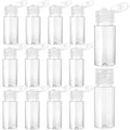 Travel Size Make up Sample Containers, 12 Clear Plastic Mini Travel Bottles by KALIONE