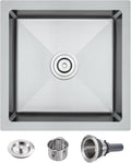 POPFLY 18 x 18 Inch Undermount Kitchen Sinks, Stainless Steel Single Bowl 9 by POPFLY