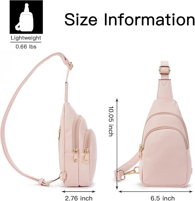 Telena Small Sling Bag for Women Leather Crossbody Fanny Packs Chest Bag for - Image 7