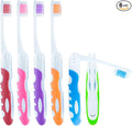 Lingito Travel Folding Toothbrush, Camping Toothbrush Bulk, Medium Bristle by LINGITO
