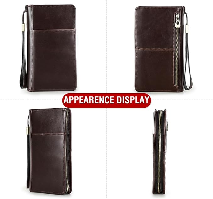 Top Grain Leather Travel Passport Wallet Holder - Image 7