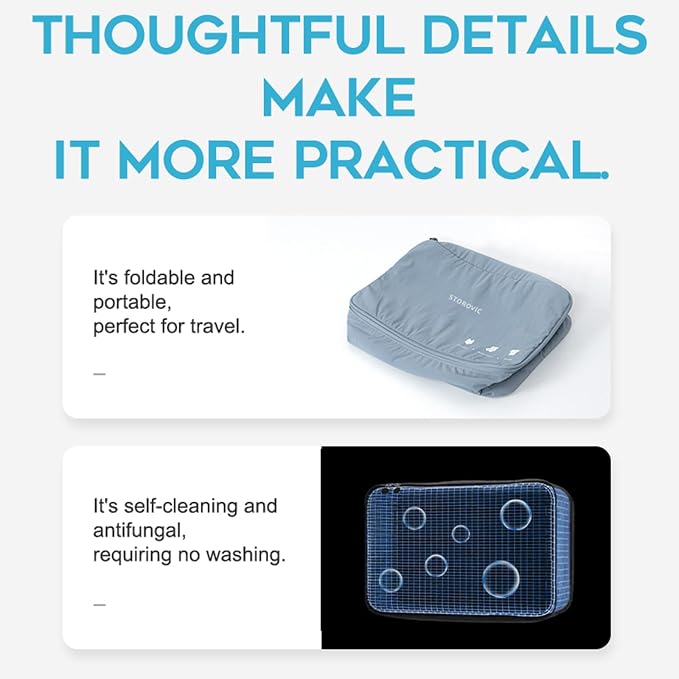 Travel Packing Cubes: Water-Resistant, Odor-Eliminating, Soft & Portable - Image 8