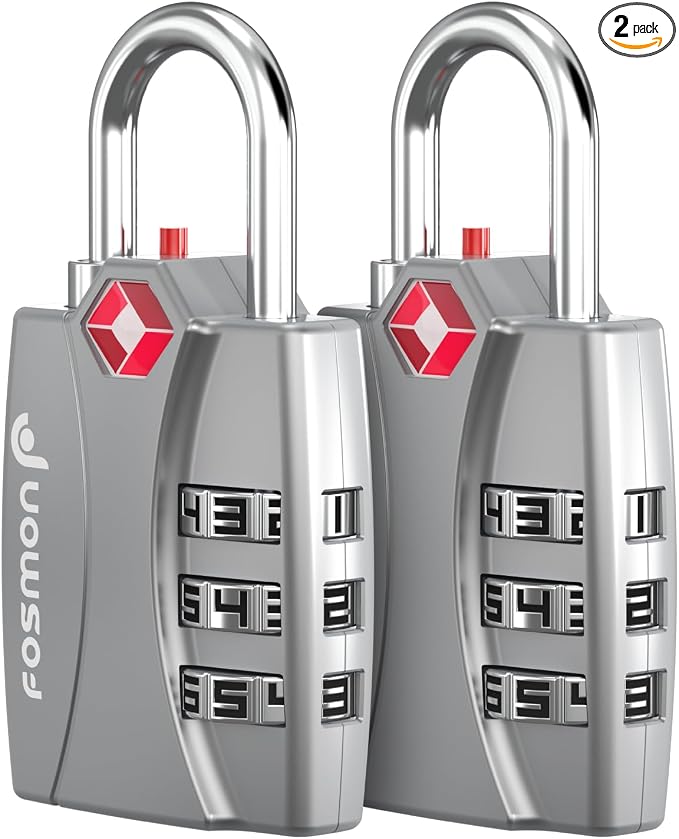 Fosmon TSA Approved Locks for Luggage. Suitcase Locks by Fosmon