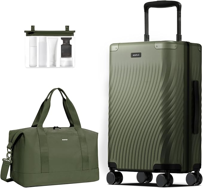 ECOHUB Hardside Expandable Carry On Luggage, Lightweight Small Hardshell Travel by ECOHUB
