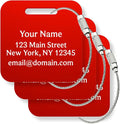 Custom Metal Luggage Tags by Legit3D