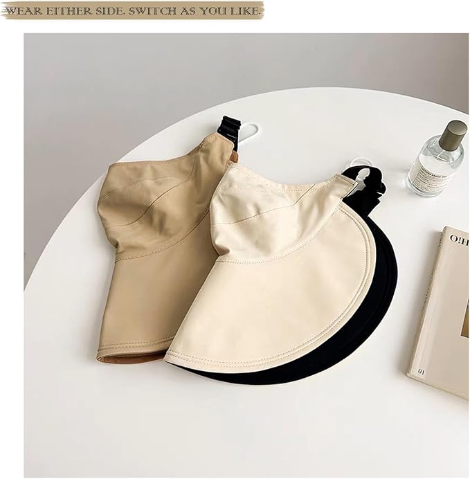 Sun Hats for Womens Wide Brim UV Protection Fishing Hats Packable Reversible - Image 3