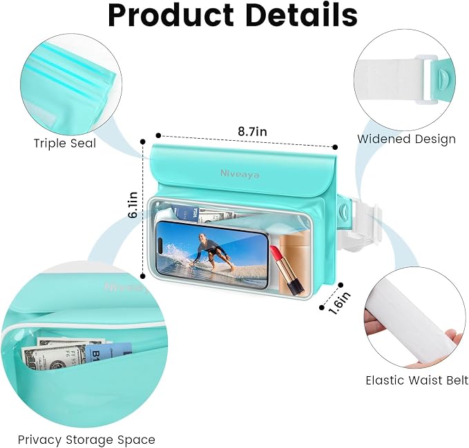 Niveaya IP68 Waterproof Fanny Pack - Image 5