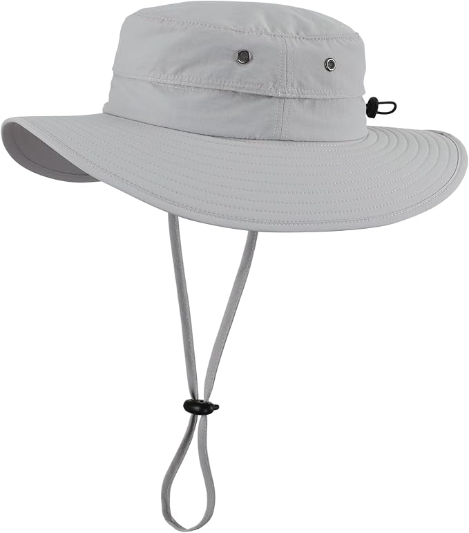 Home Prefer UPF50+ Mens Sun Hat Wide Brim Fishing Hat Sun Protection Beach by HomePreferHatsCaps