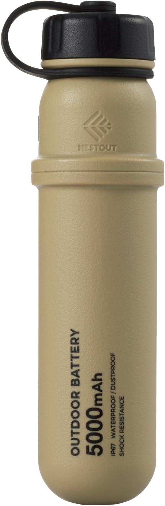 ELECOM NESTOUT Portable Charger, 5000mAh Outdoor Battery Power Bank, 15W USB-C by ELECOM