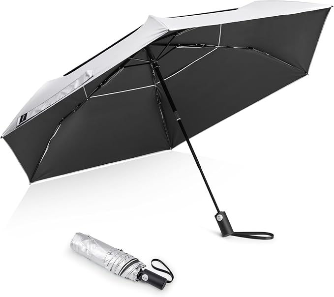 G4Free 43 Inch Travel Umbrella Ultralight UPF 50+ UV Protection Compact Sun by G4Free