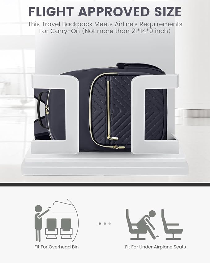 LOVEVOOK Laptop Backpack for Women, 17 Inch Large Capacity Travel Computer Work - Image 8