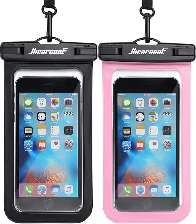Hiearcool Universal Waterproof Case, Waterproof Phone Pouch Compatible by Hiearcool