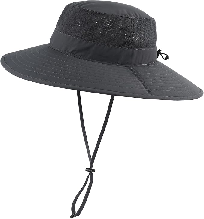 Home Prefer UPF50+ Mens Sun Hat Wide Brim Fishing Hat Foldable Large Brim UV - Image 2