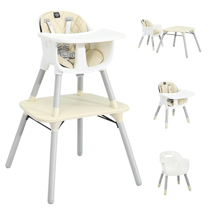 BABY JOY High Chair, 5 in 1 Convertible Highchair by BABYJOY