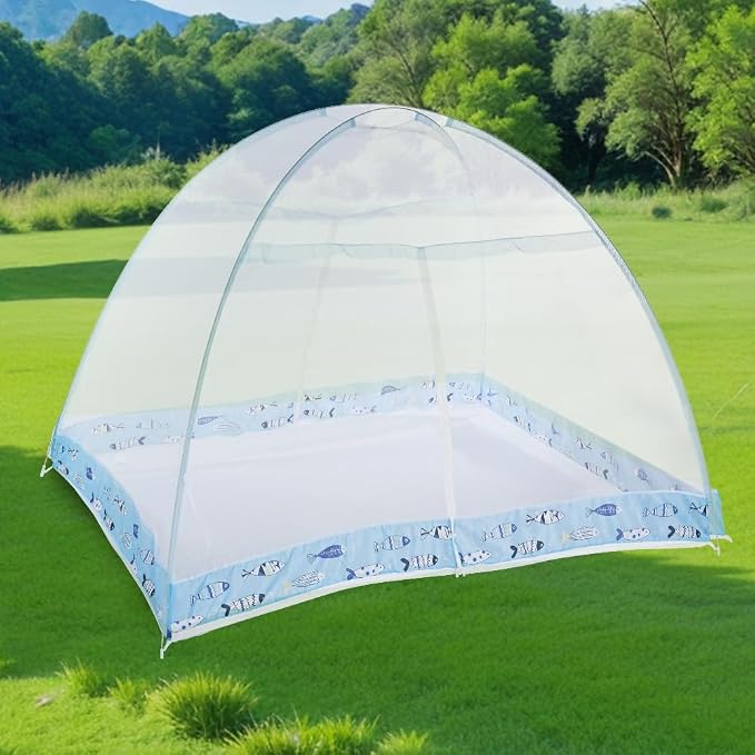 Pop-Up Mosquito Net Tent for Beds, Portable Folding Design - Image 5