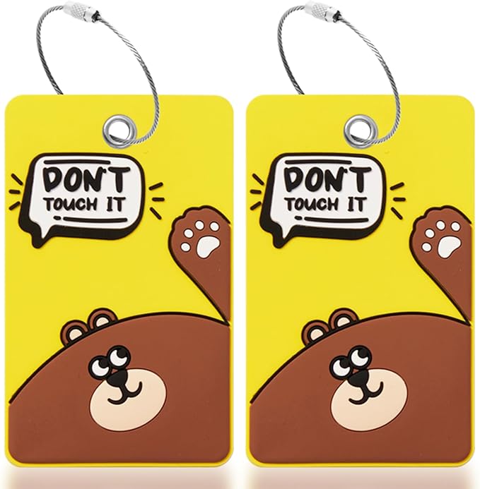 2PCS 2303 Bright Silicone Luggage tag by SIVEUMIL