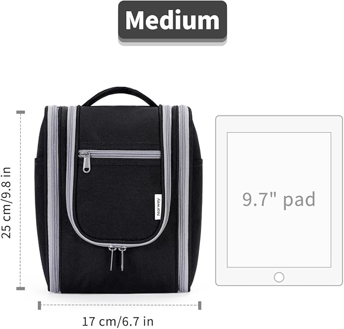 Narwey Small Hanging Travel Toiletry Bag Cosmetic Make Up Organizer - Image 8