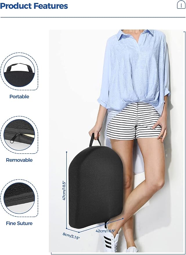 Tsumbay Seat Cushion for Office Soft Memory Foam Seat Cushion - Image 2