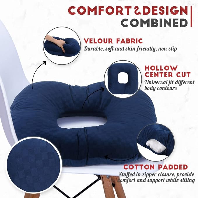 Stuffed Donut Pillow Seat Cushion | - Image 2