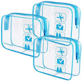 Lermende 2pcs Clear Toiletry Bag TSA Approved Travel Bag, Carry On by Lermende