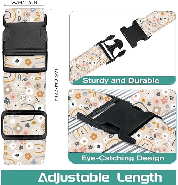 Luggage Straps for Suitcases Travel Belt Accessories, Cute Suitcase Strap - Image 5