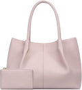 KKXIU Tote Bag for Women Vegan Leather Shoulder Purse Large Capacity Travel Bag by KKXIU