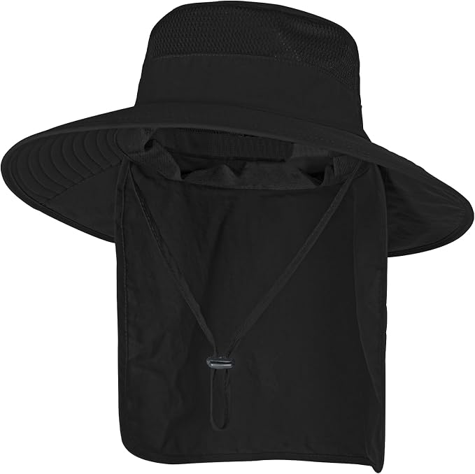 Sun Hats for Men Women Fishing Hat UPF 50+ Breathable Wide Brim Bucket Hats by ZOORON