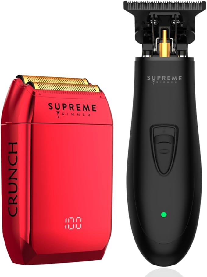 Supreme Trimmer 2-in-1 DLC T-Shaper Trimmer & Crunch Foil Shaver | STF602 by SupremeTrimmer