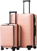 COOLIFE Luggage Suitcase Piece Set Carry On ABS+PC Spinner Trolley by COOLIFE