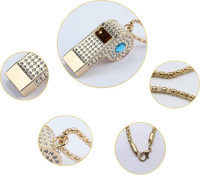 Whistle, Rhinestone Sports Whistle - Image 3