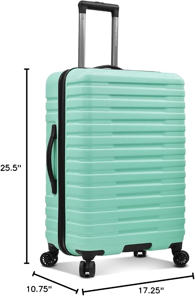 U.S. Traveler Boren Polycarbonate Hardside Rugged Travel Suitcase Luggage - Image 8