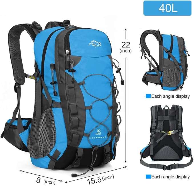 INOXTO lightweight Hiking Backpack 35L/40L Hiking Daypack - Image 4