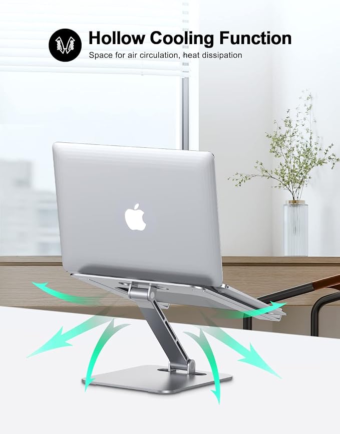 Foldable Laptop Stand, Height Adjustable Ergonomic Computer Stand - Image 3