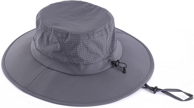 Home Prefer UPF 50+ Sun Hats for Men Women Foldable Wide Brim Fishing Hat Quick - Image 3