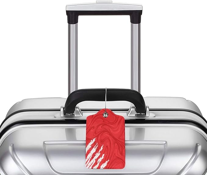 2-Pack Artistic Red Luggage Tags - Image 6