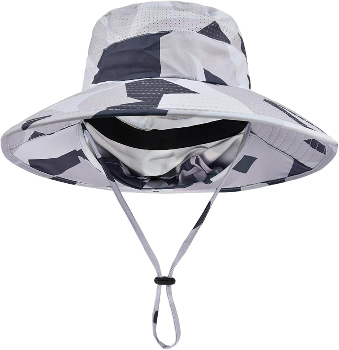 Sun Hats for Men Women Fishing Hat UPF 50+ Breathable Wide Brim Bucket Hats - Image 2