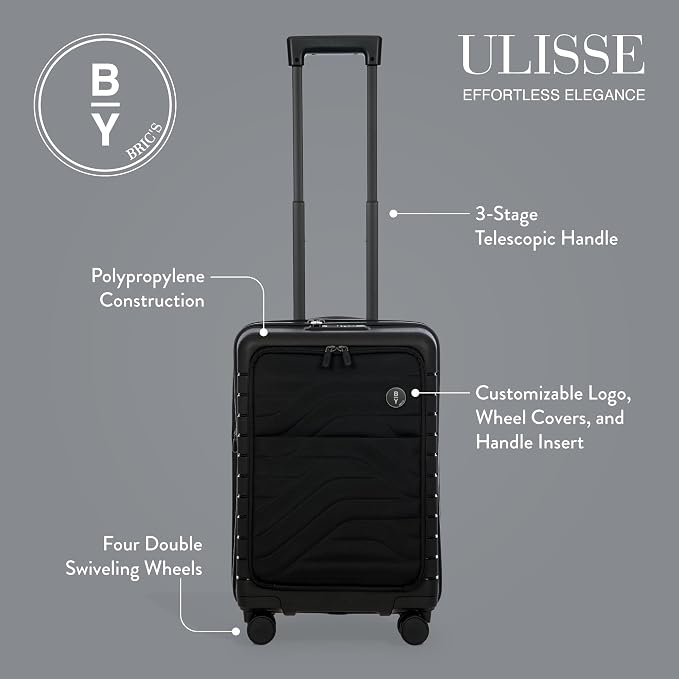 Bric's B|Y Ulisse Spinner Carry-On Suitcase, Lightweight Expandable Hard Shell - Image 2