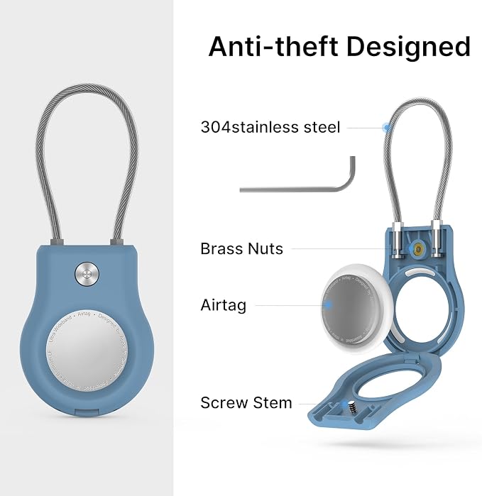 Air tag Holder, Air tag Keychain - Image 2