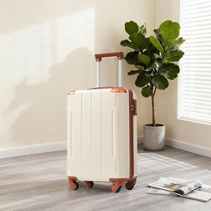 Merax Carry-On Luggage 22x14x9 airline approved, Hardshell ABS Suitcase - Image 2