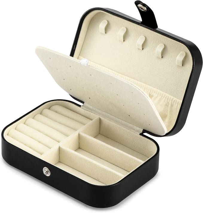 Travel Jewelry Box, PU leather Small Jewelry Organizer - Image 7
