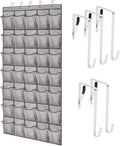 GORILLA GRIP Over the Door Shoe Organizer, 35 Large Breathable Mesh Pockets by GorillaGrip