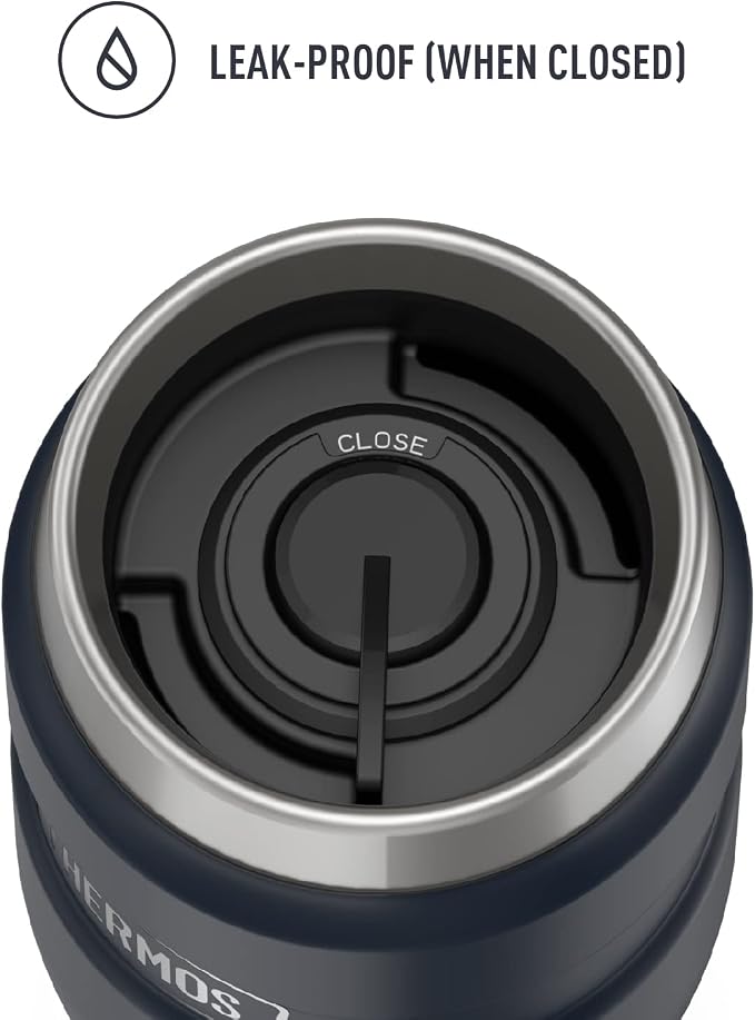 THERMOS Stainless King Travel Tumbler, 16 Ounce, Vacuum-Insulated | Midnight - Image 3