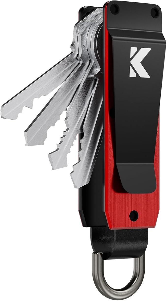 Key Organizer for Men Compact Key Holder Minimalist Key Case Metal Key Chain by Unknown
