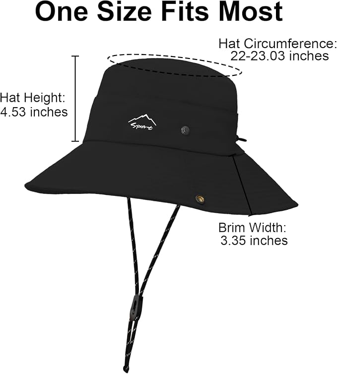 Sun Hats for Women Bucket Hat UV Protection Fishing Hat Wide Brim Safari Hats 2 - Image 5