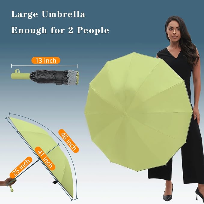 Large Double-Ribs Umbrella Automatic Folding Umbrella - Image 5