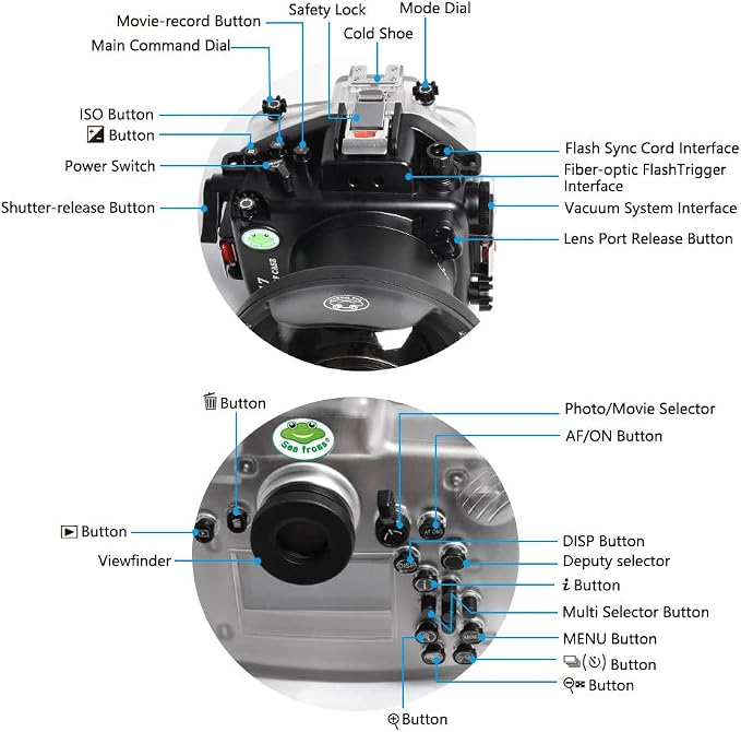 Sea frogs 40M/130ft Underwater Camera Housing Waterproof Case - Image 8