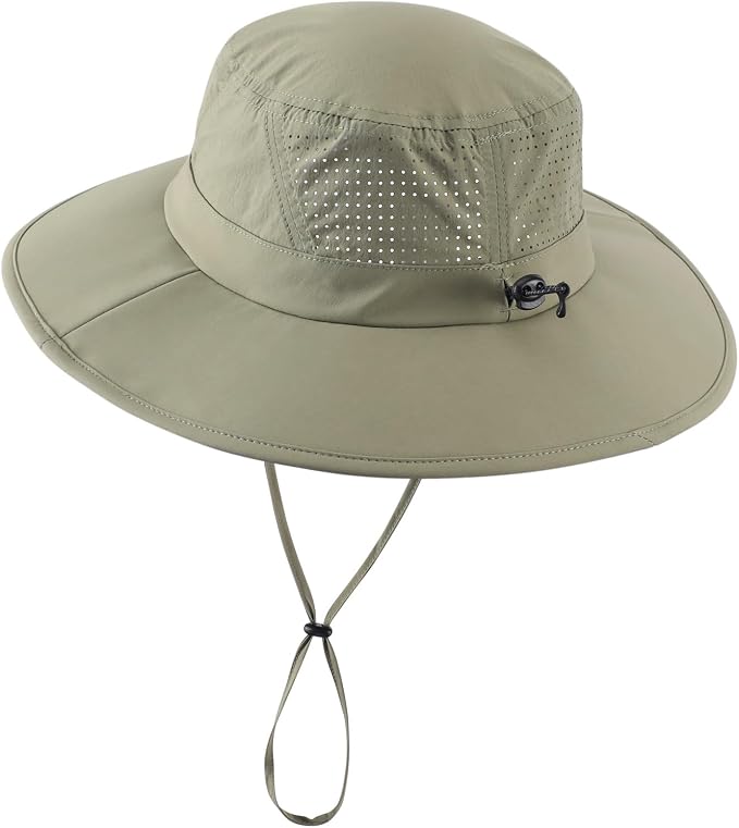 Home Prefer UPF 50+ Sun Hats for Men Women Foldable Wide Brim Fishing Hat Quick - Image 2