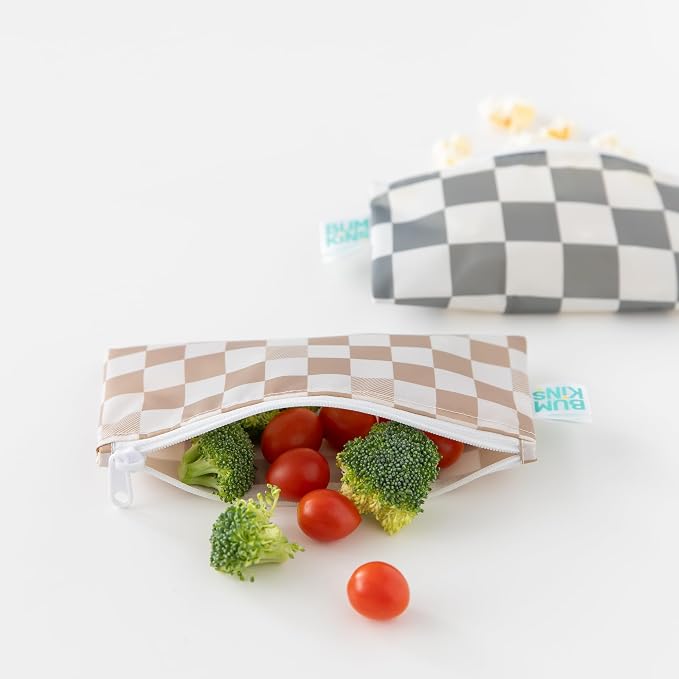 Bumkins Reusable Snack Bags, for Kids School Lunch and for Adults Portion - Image 2